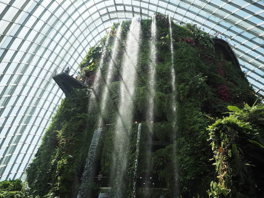 Gardens by the Bay Waterfall